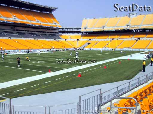 Seat view from section 102 at Heinz Field, home of the Pittsburgh Steelers
